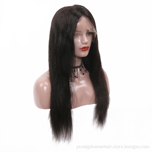 Wholesale Natural Brazilian Raw Virgin Cuticle Aligned Human Hair Wig 13X4 Transparent Lace Wigs Large Stock Wholesale For Women
